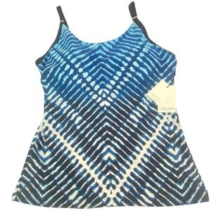 Calvin Klein Sky Blue & Black Tankini